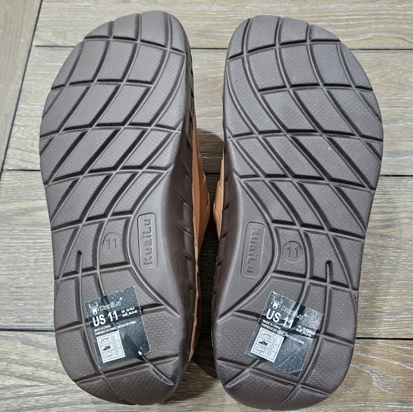 KuaiLu Mens Recovery Sandals With Comfortable Plantar Fasciitis Arch Support - Picture 7 of 9